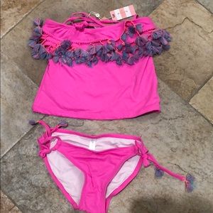 NWT, girls size 10, PilyQ tankini. Stunning!